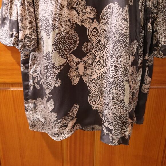 Odd Molly Silk Butterfly Print Purple Mini Dress Beaded Size 4 NWT - Picture 6 of 16